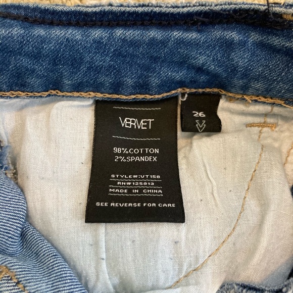 Veret Dark Wash Denim Shorts 26 - Picture 3 of 5